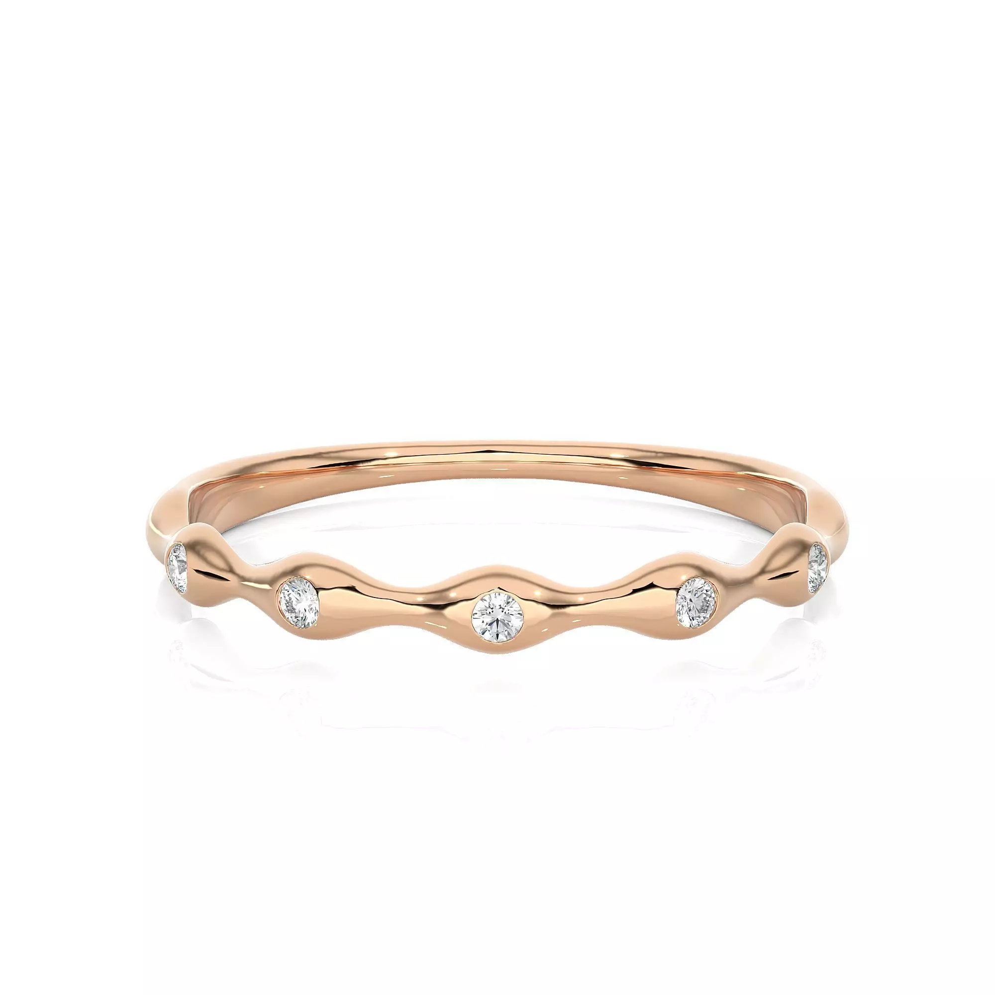 Light Minimalist Diamond Ring 3D print model