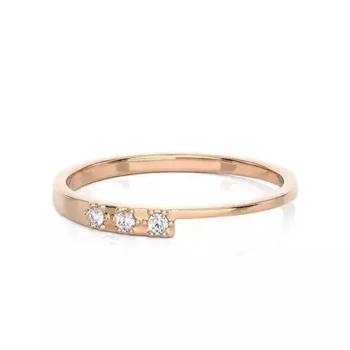 Light Minimalist Diamond Ring 3D print model