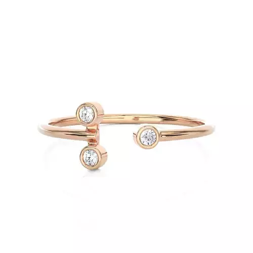 Light Minimalist Diamond Ring 3D print model