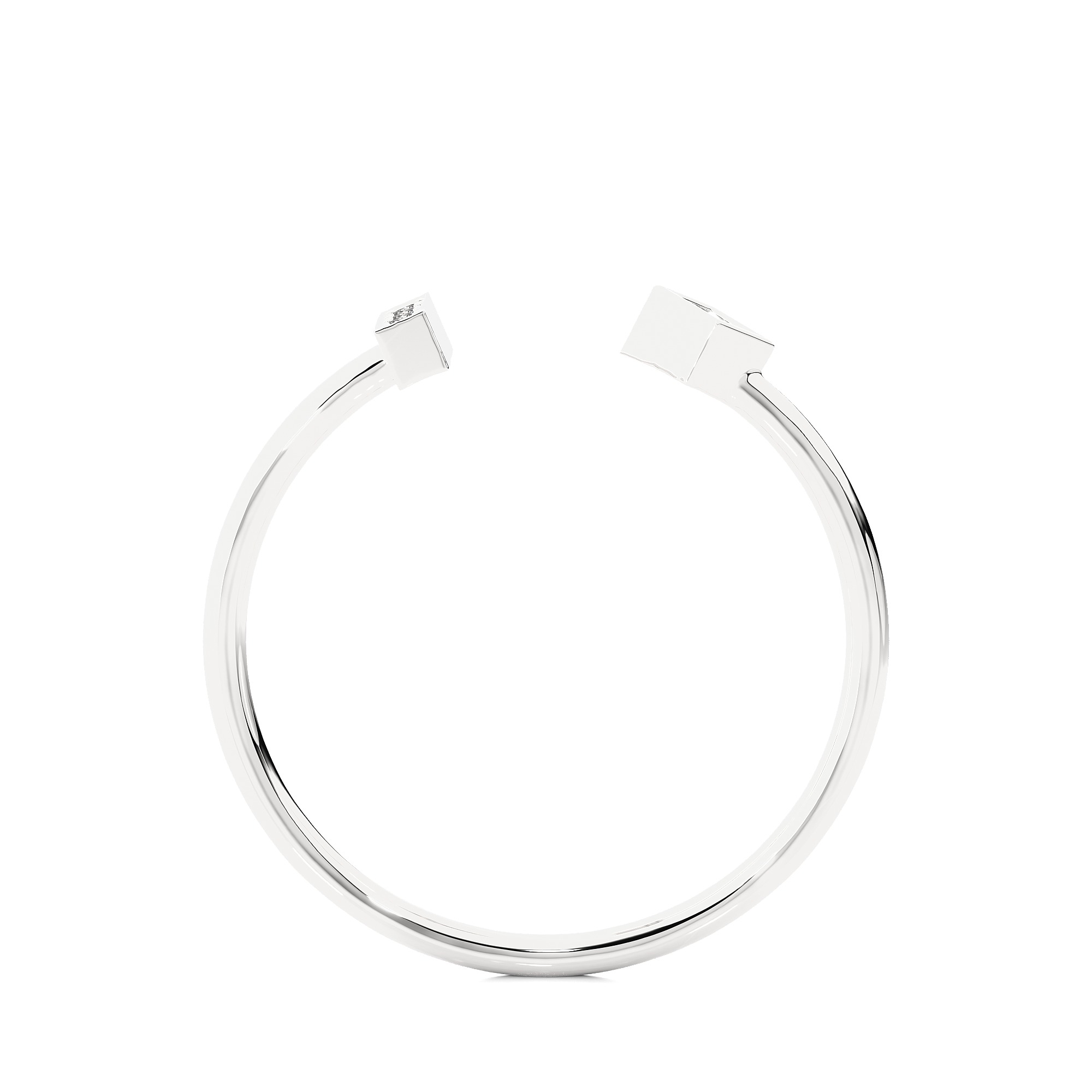 Light Minimalist Diamond Ring 3D print model_6