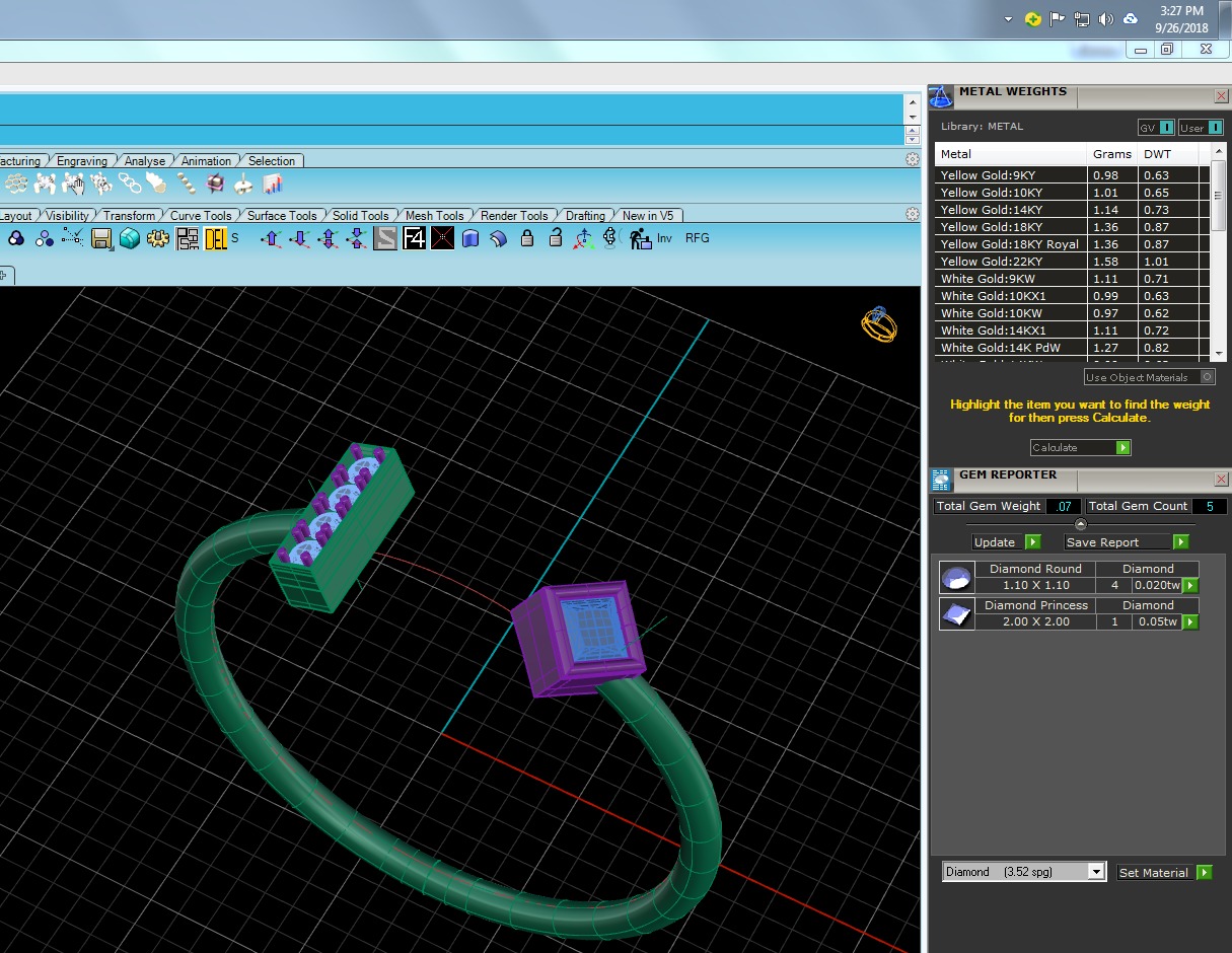 Light Minimalist Diamond Ring 3D print model_5