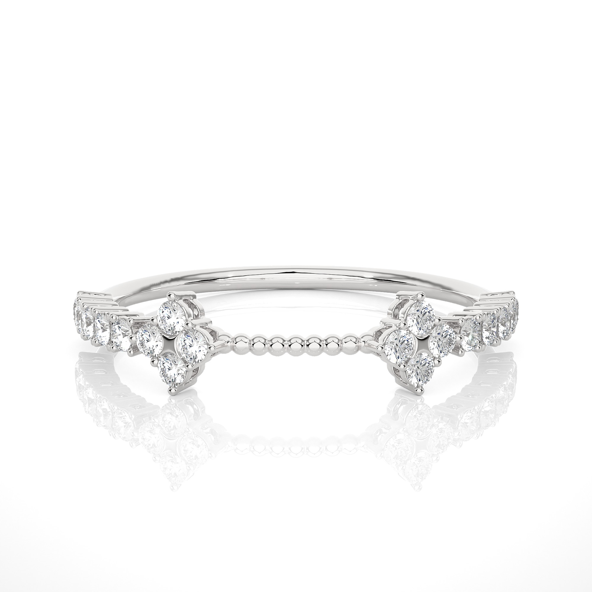 Light Minimalist Diamond Ring 3D print model_8