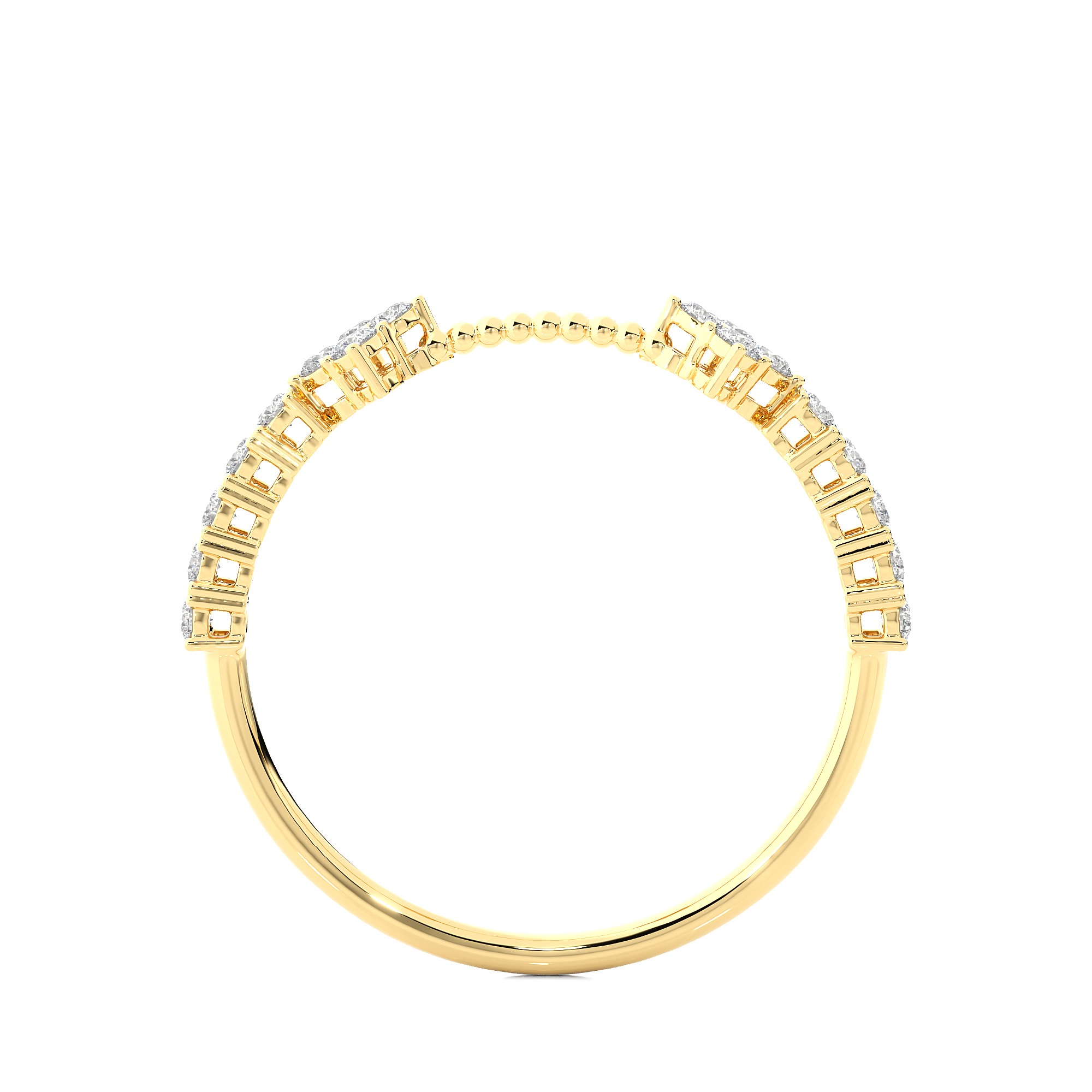 Light Minimalist Diamond Ring 3D print model_6