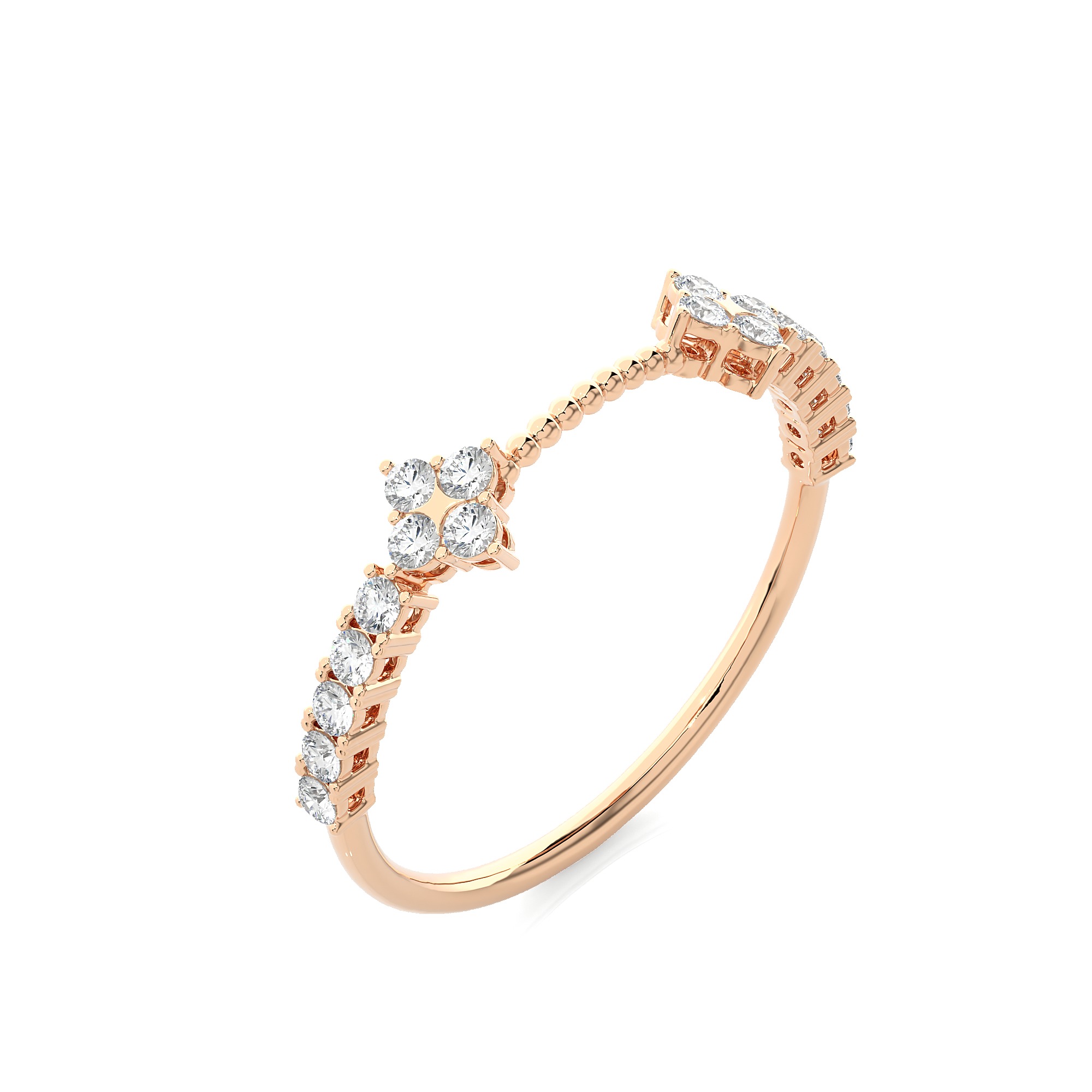 Light Minimalist Diamond Ring 3D print model_10