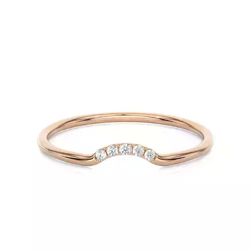 Light Minimalist Diamond Ring