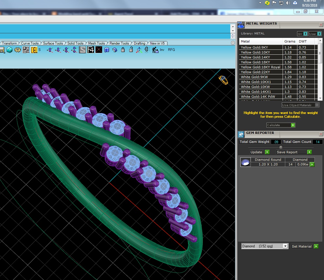 Light Minimalist Diamond Ring 3D print model_6