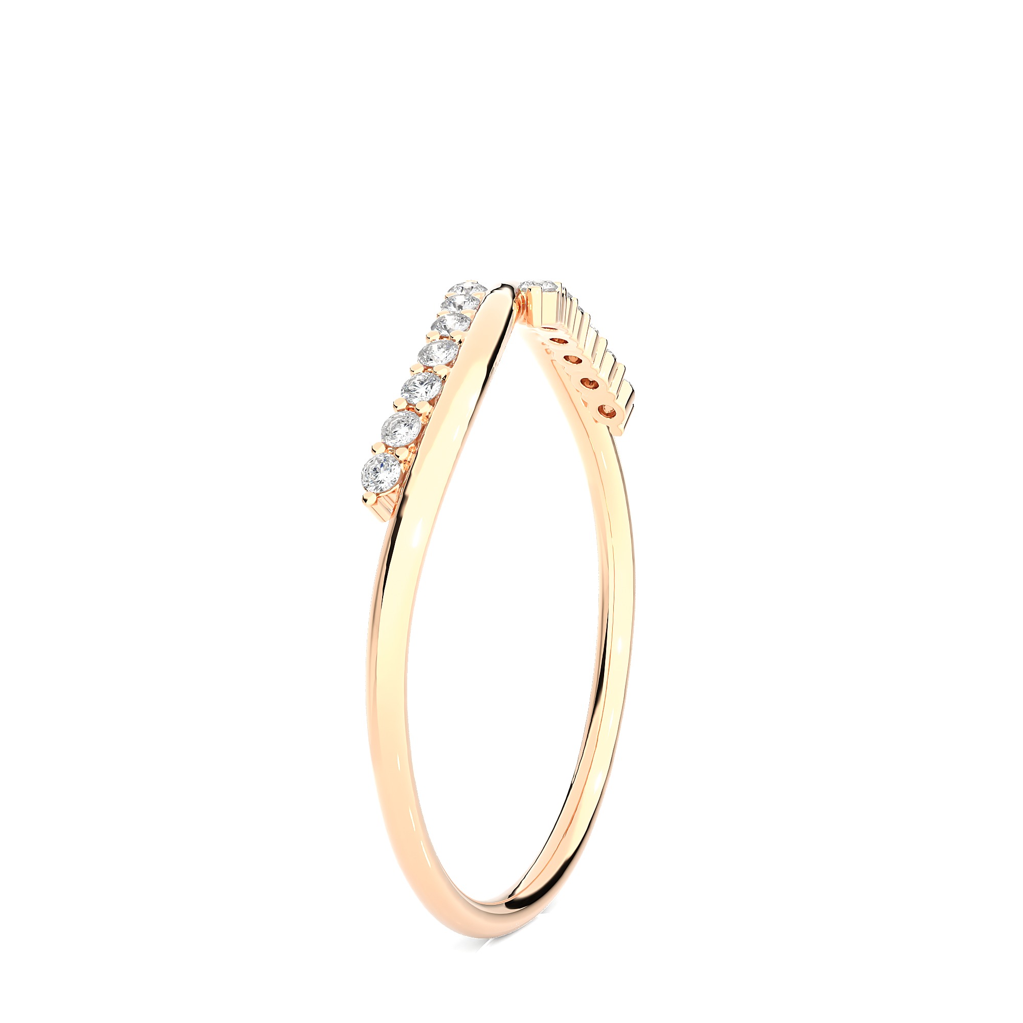 Light Minimalist Diamond Ring 3D print model_7