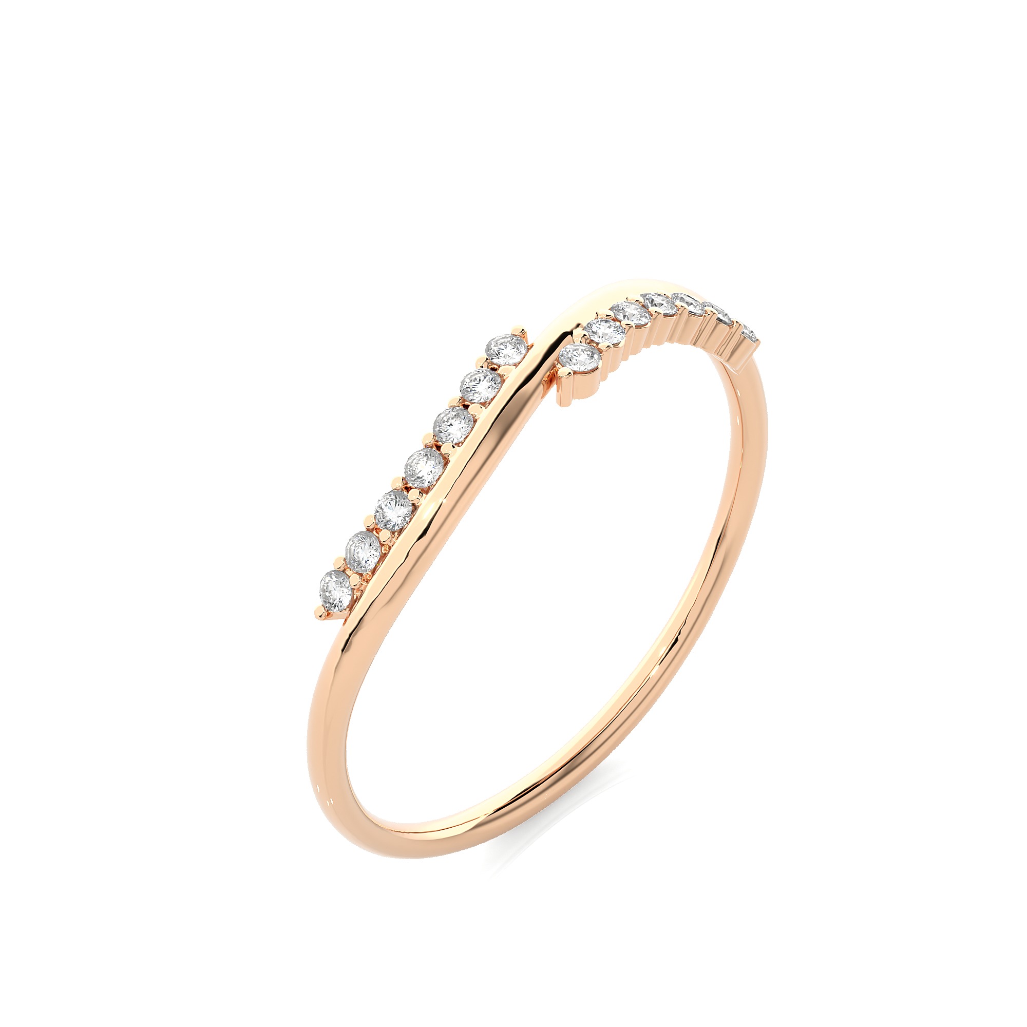 Light Minimalist Diamond Ring 3D print model_5