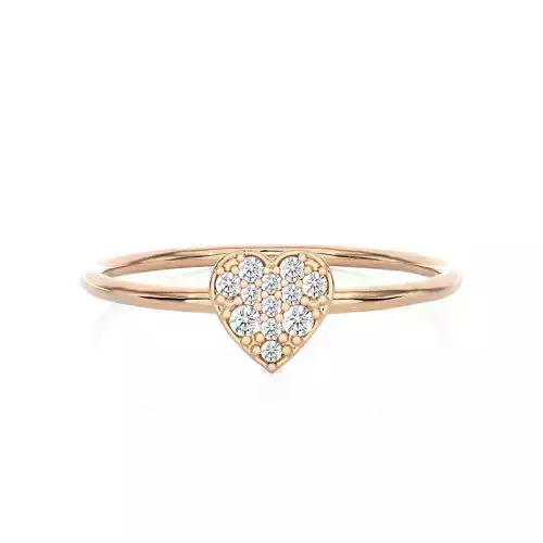 Light Minimalist Diamond Ring