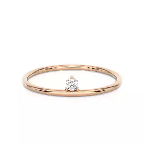 Light Minimalist Diamond Ring 3D print model