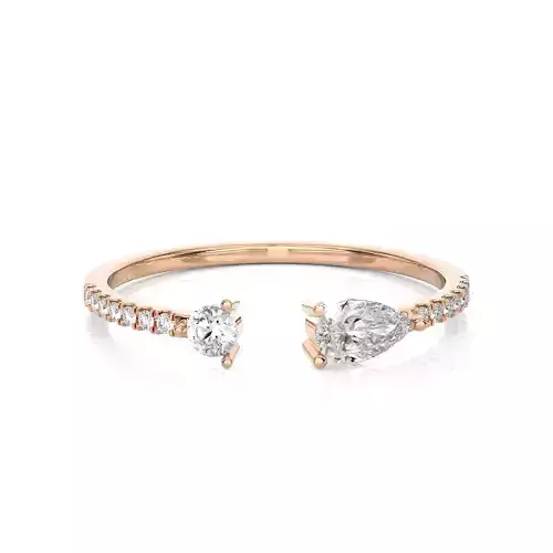 Light Minimalist Diamond Ring 3D print model