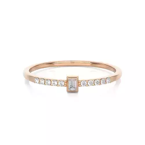 Light Minimalist Diamond Ring