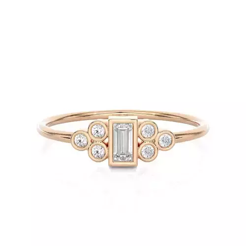 Light Minimalist Diamond Ring