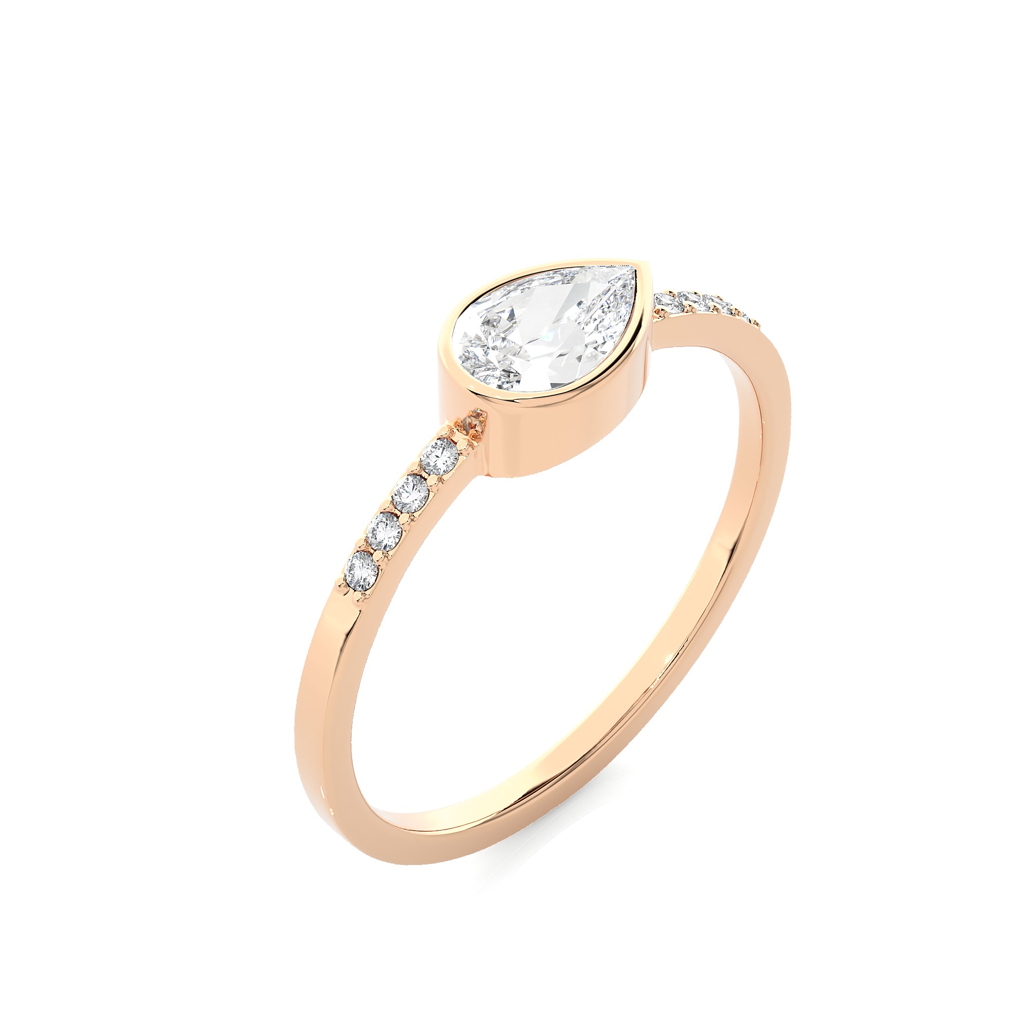 Light Minimalist Diamond Ring 3D print model_5