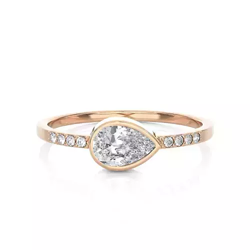 Light Minimalist Diamond Ring