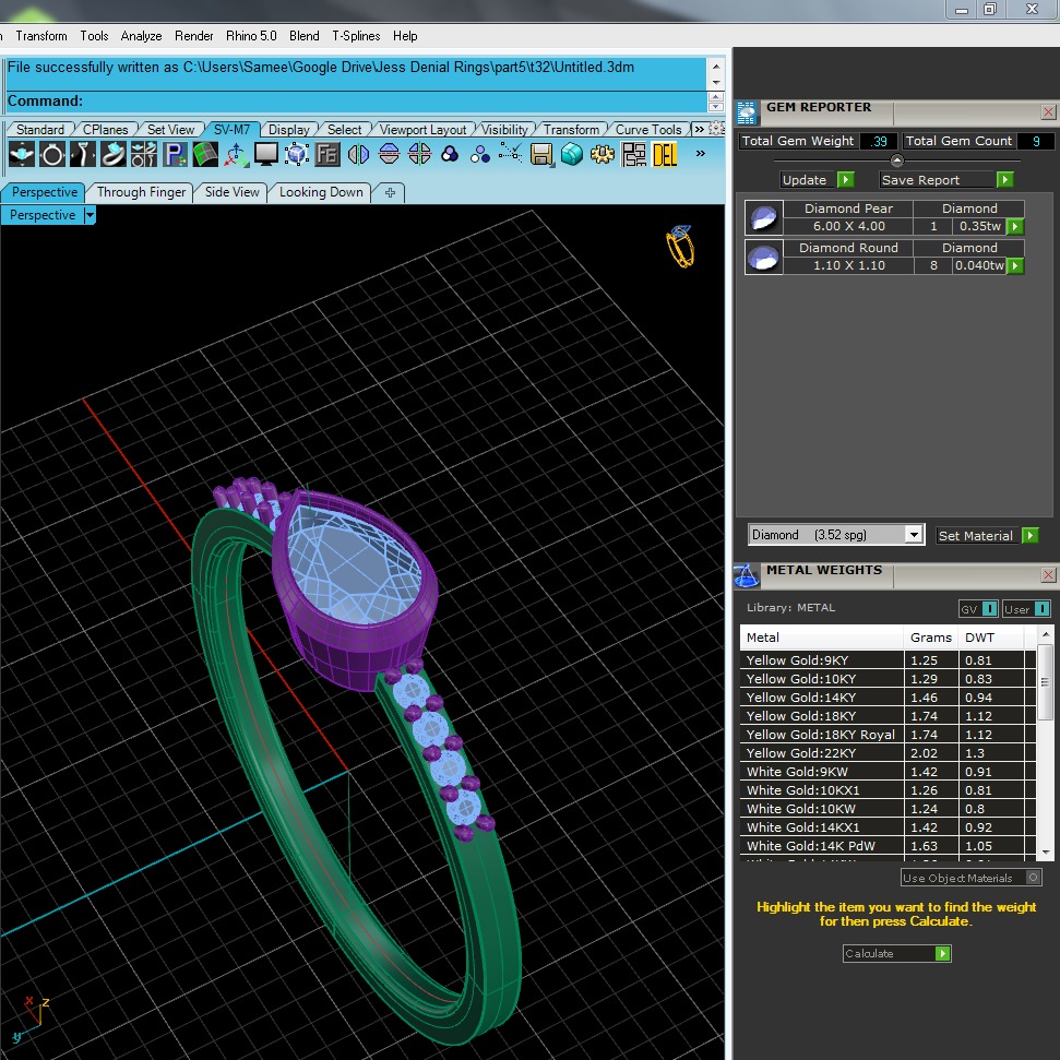 Light Minimalist Diamond Ring 3D print model_6