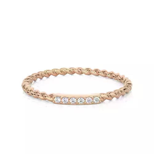 Light Minimalist Diamond Ring