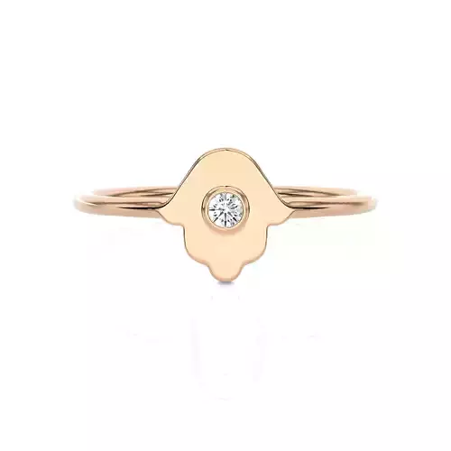Light Minimalist Diamond Ring