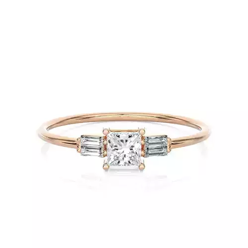 Light Minimalist Diamond Ring