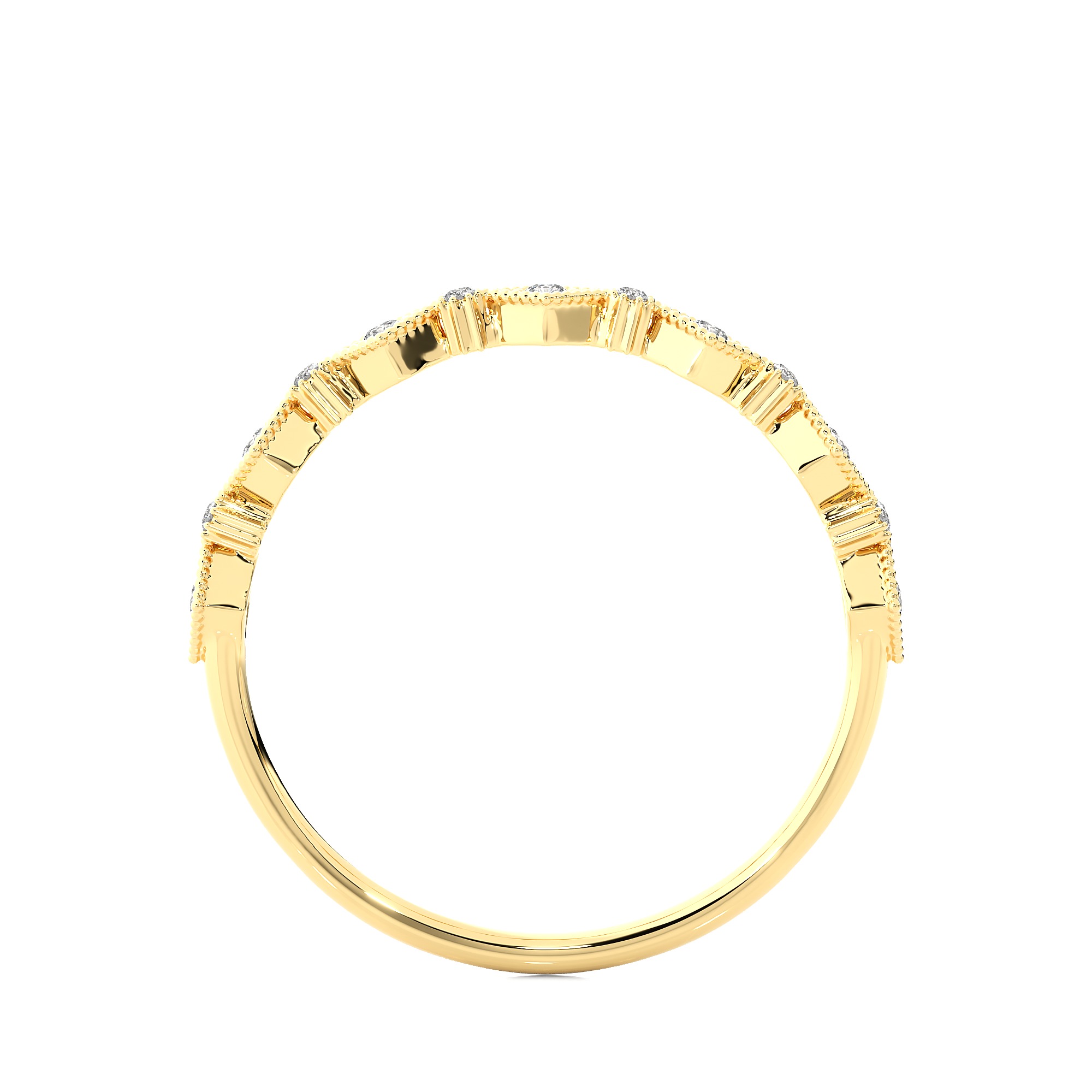 Light Minimalist Diamond Ring 3D print model_14