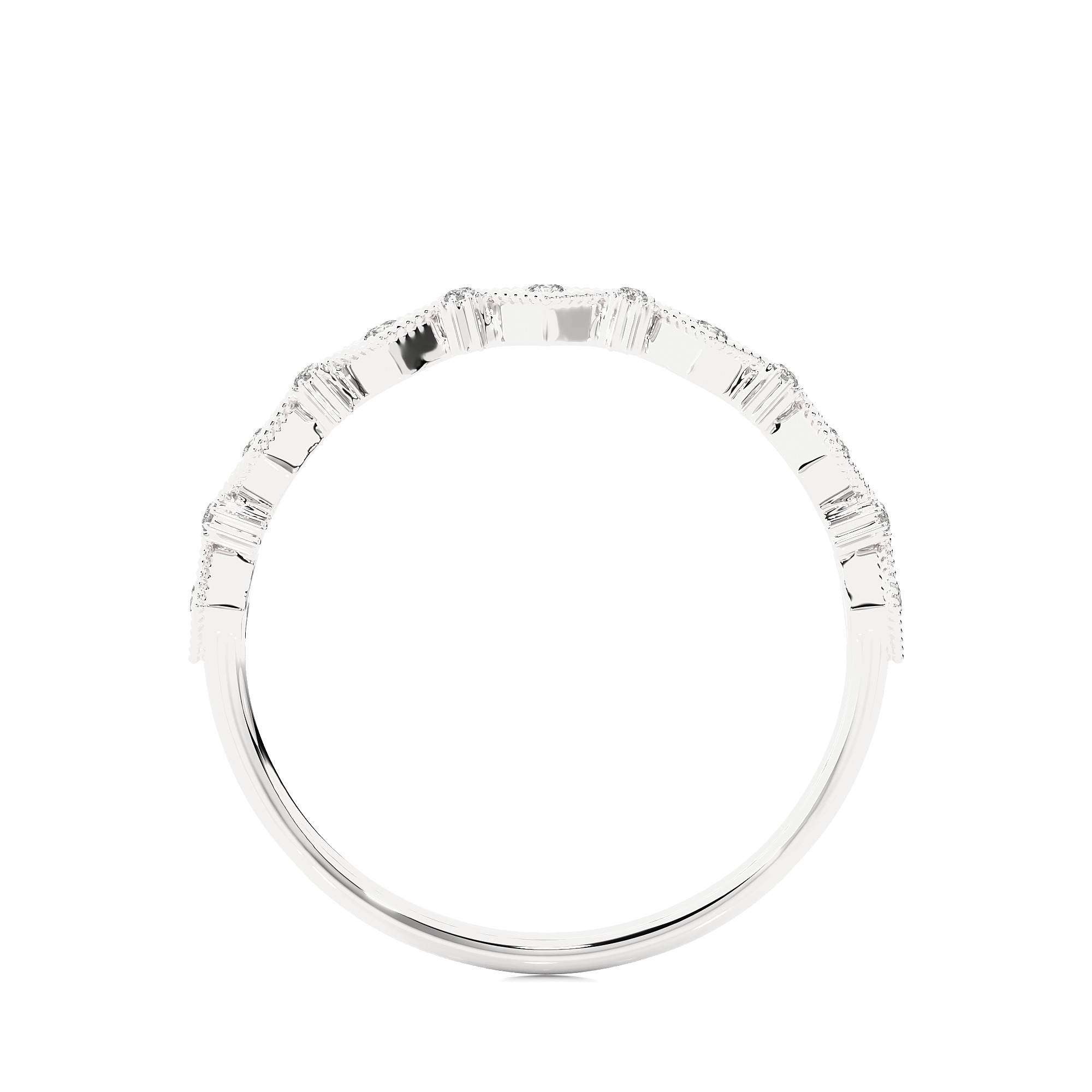 Light Minimalist Diamond Ring 3D print model_15