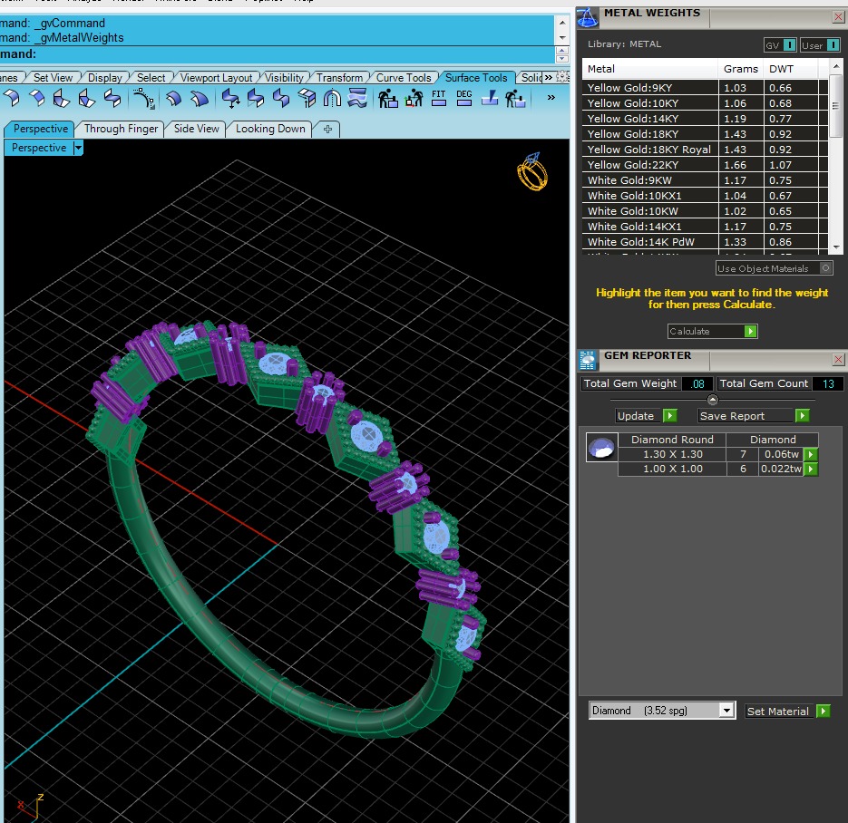 Light Minimalist Diamond Ring 3D print model_6