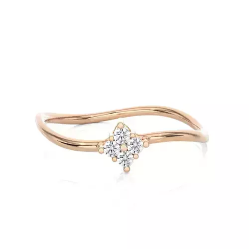 Light Minimalist Diamond Ring