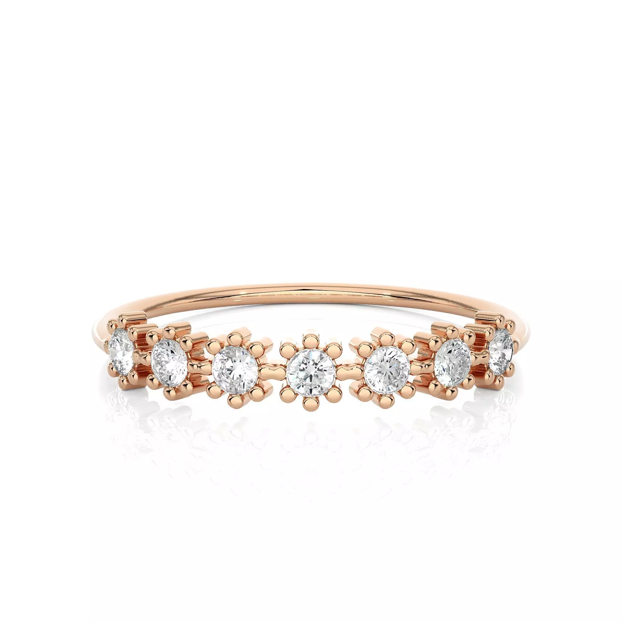 Light Minimalist Diamond Ring 3D print model_0