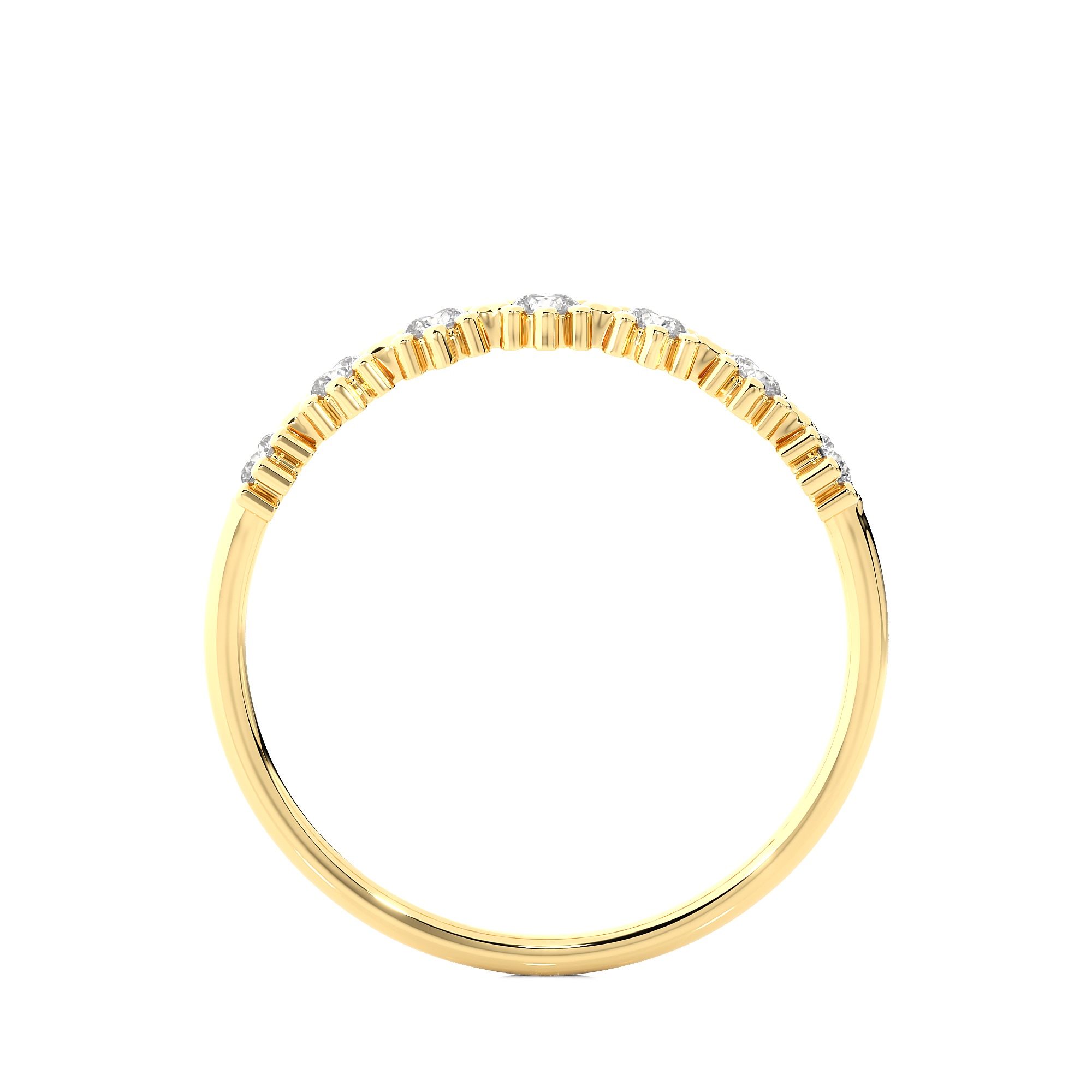 Light Minimalist Diamond Ring 3D print model_12