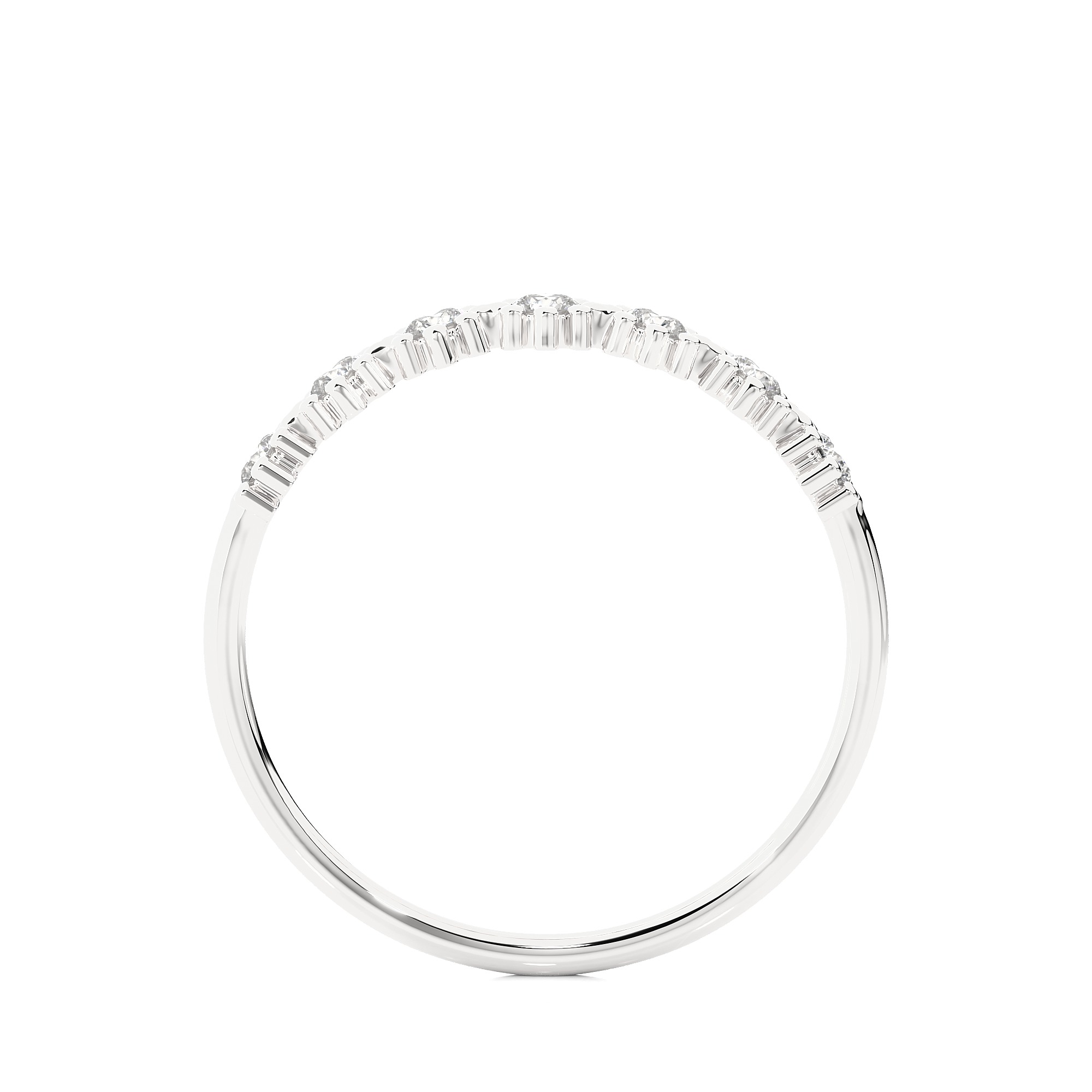 Light Minimalist Diamond Ring 3D print model_11