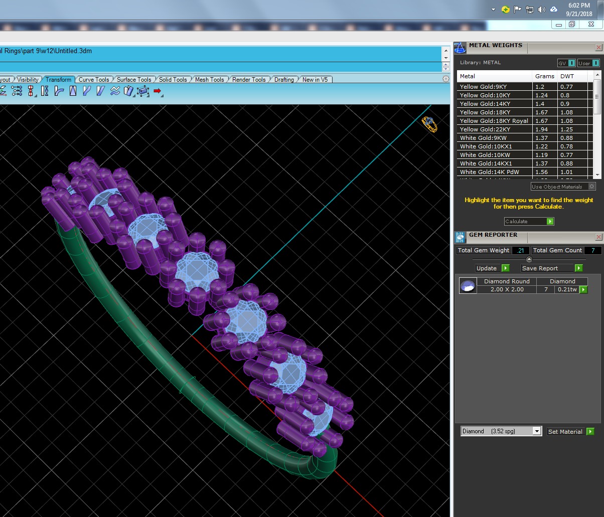 Light Minimalist Diamond Ring 3D print model_4