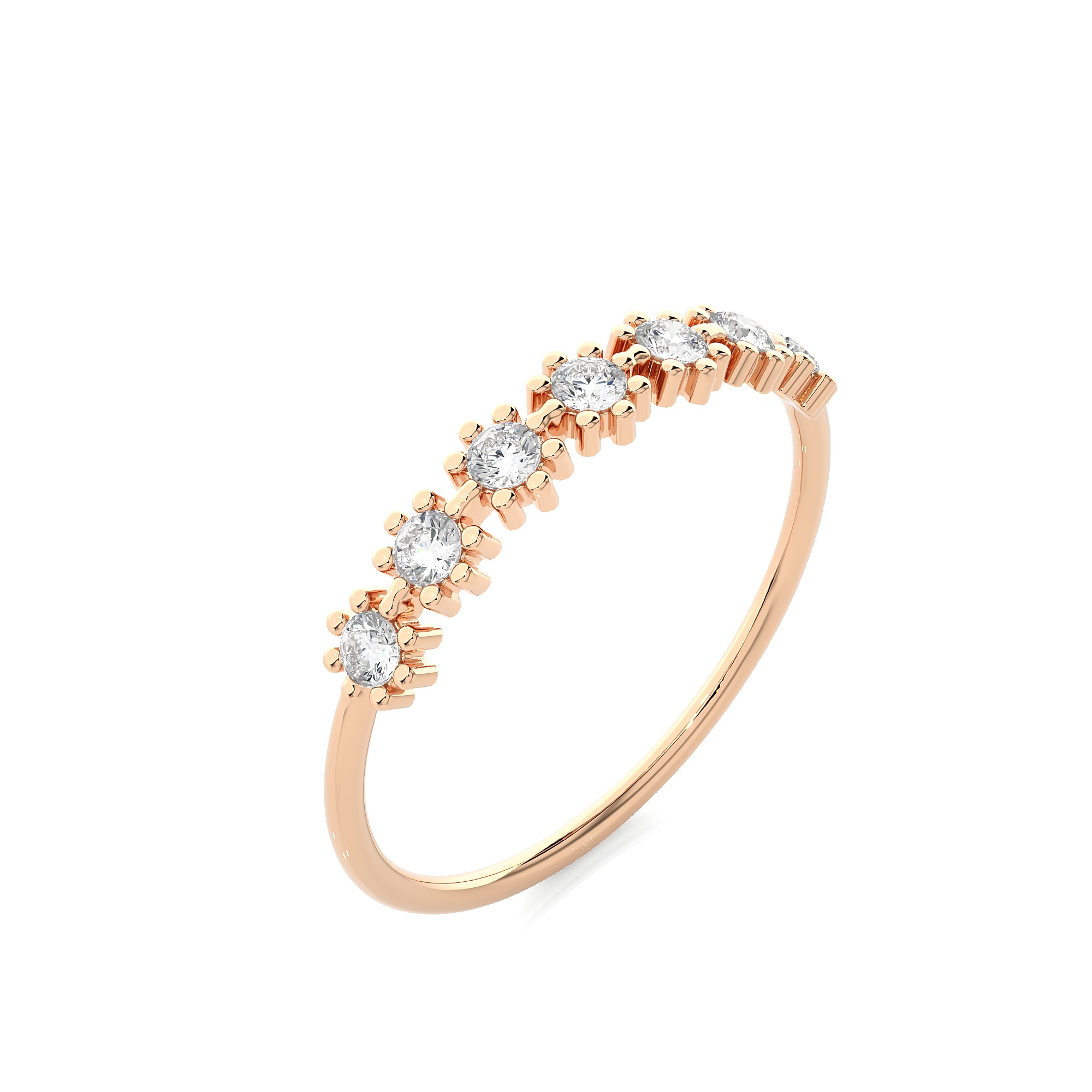 Light Minimalist Diamond Ring 3D print model_6