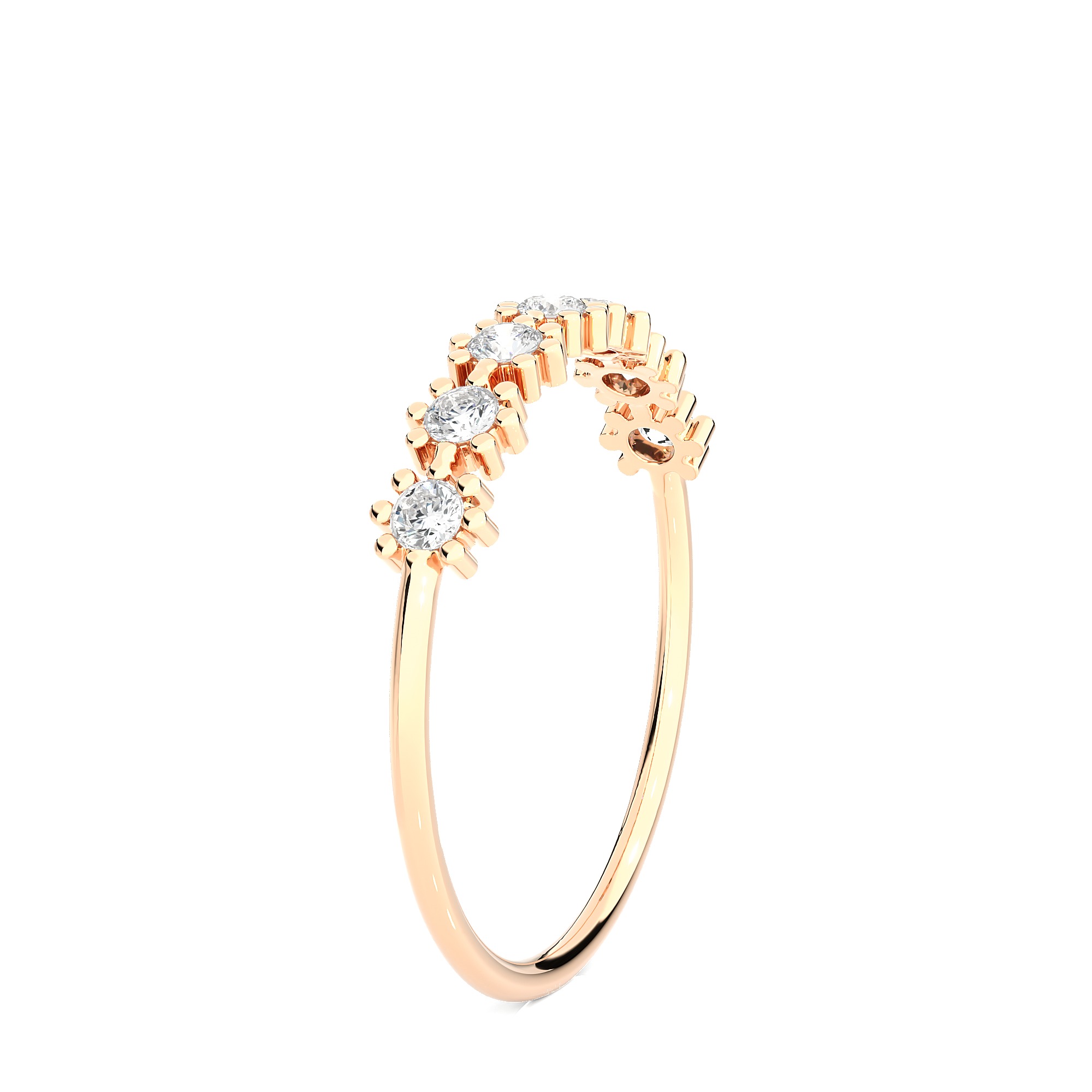 Light Minimalist Diamond Ring 3D print model_7