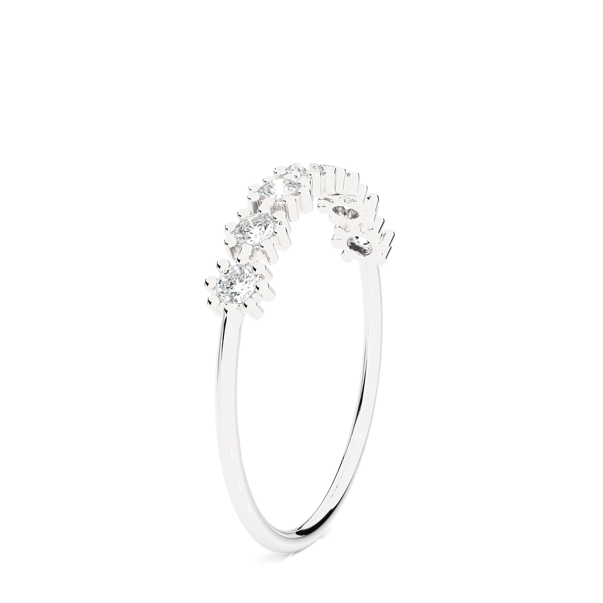 Light Minimalist Diamond Ring 3D print model_8