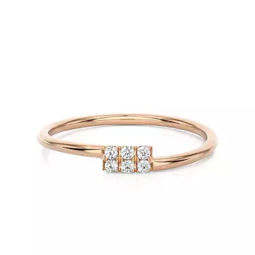 Light Minimalist Diamond Ring