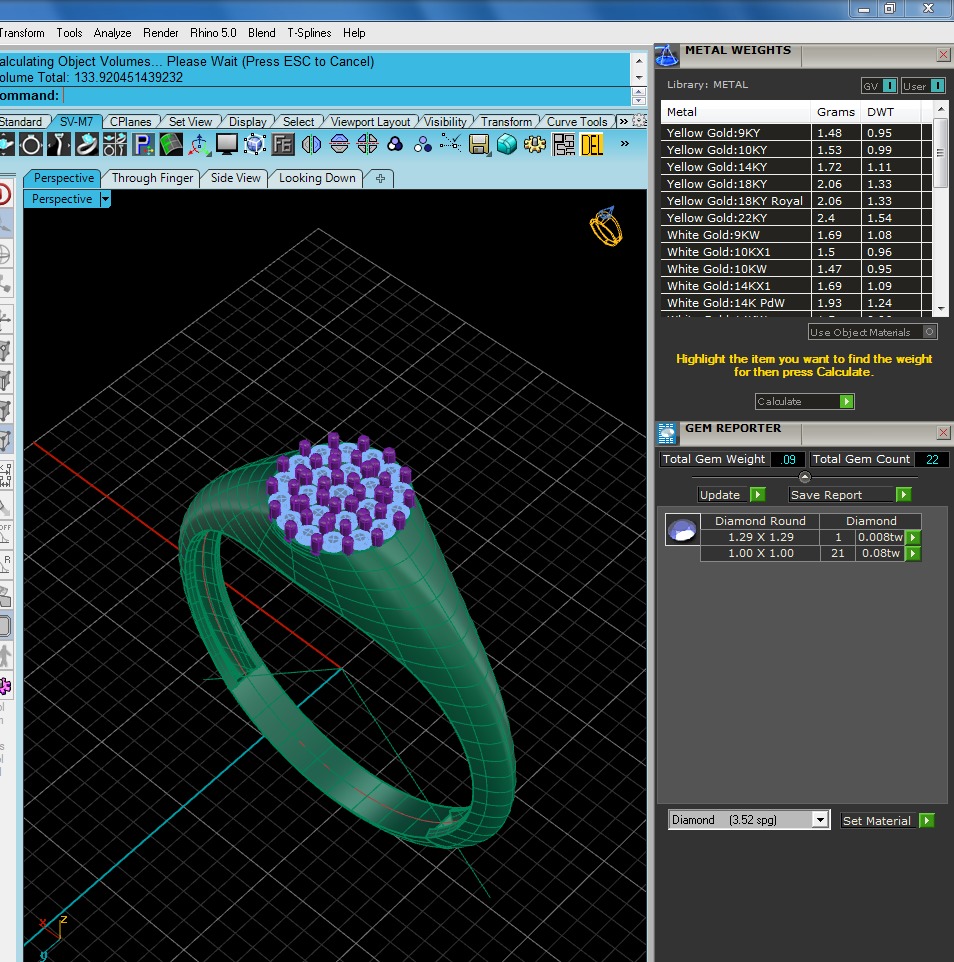 Light Minimalist Diamond Ring 3D print model_1