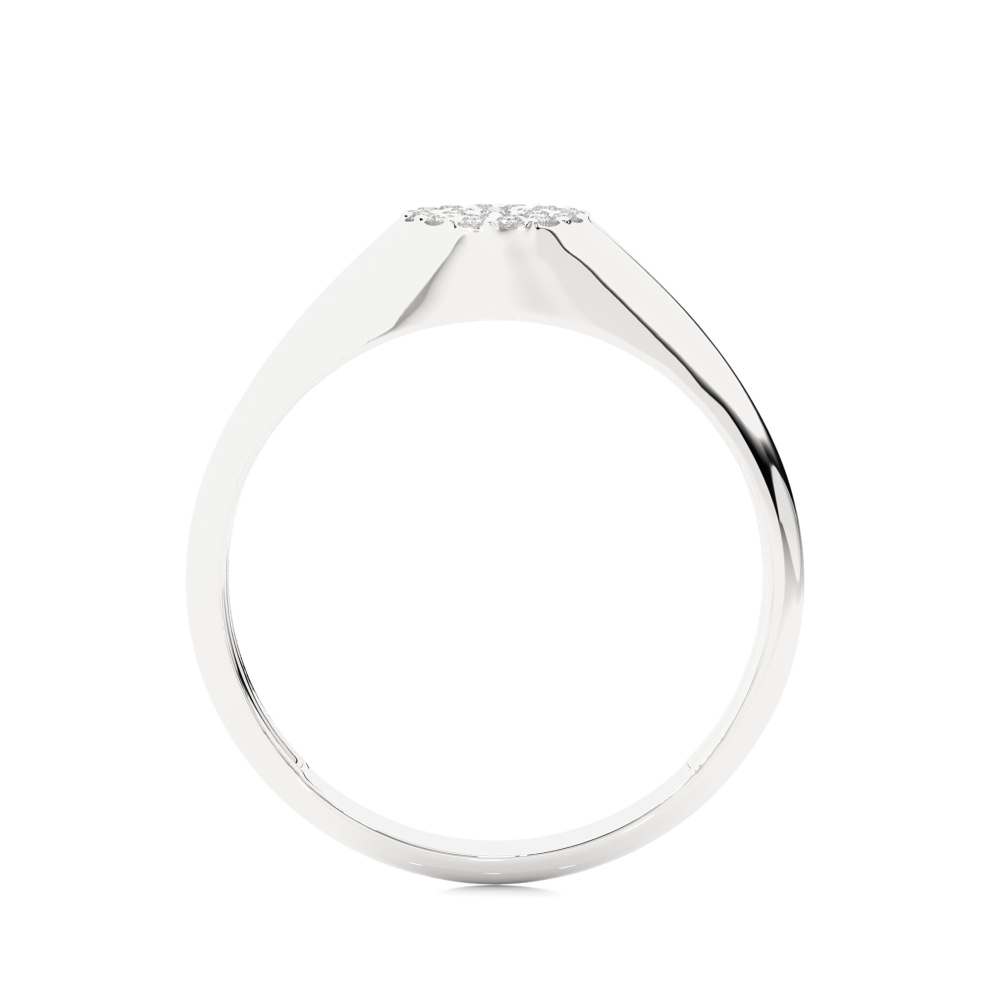Light Minimalist Diamond Ring 3D print model_5
