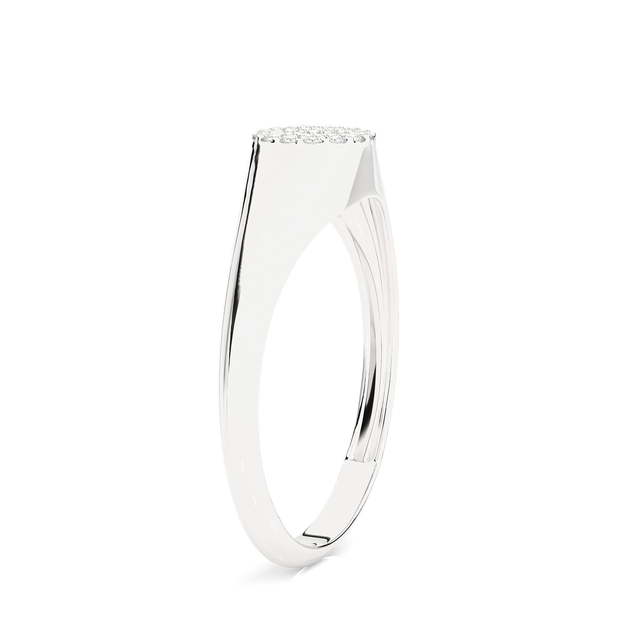 Light Minimalist Diamond Ring 3D print model_11