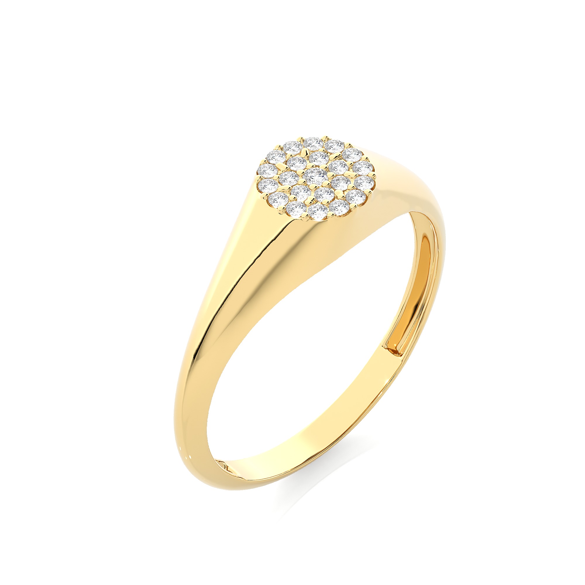 Light Minimalist Diamond Ring 3D print model_8