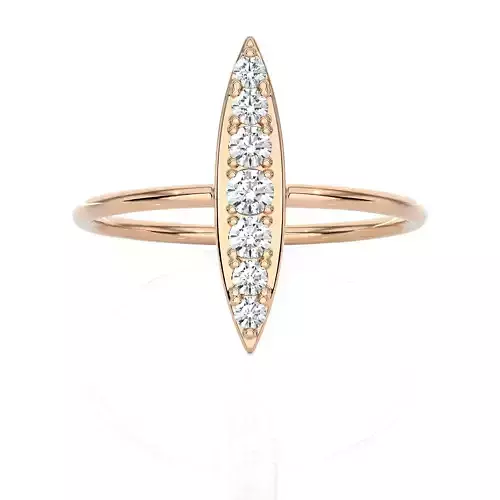 Light Minimalist Diamond Ring