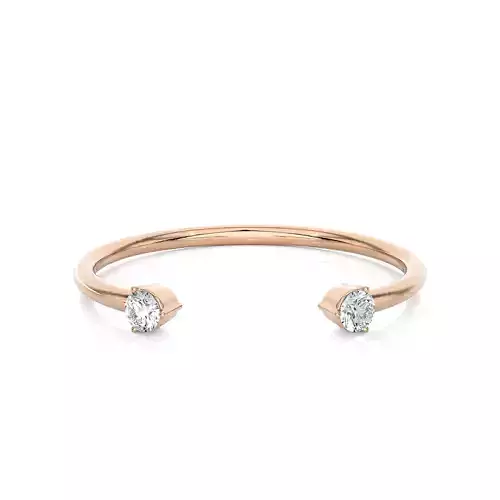Light Minimalist Diamond Ring 3D print model