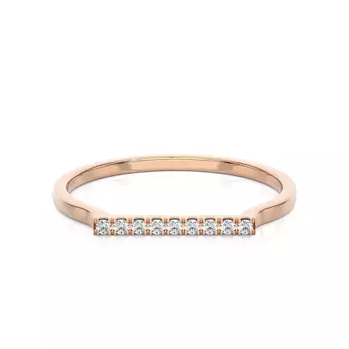 Light Minimalist Diamond Ring