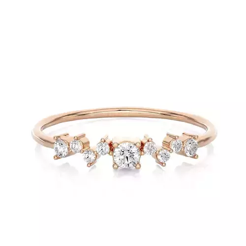 Light Minimalist Diamond Ring