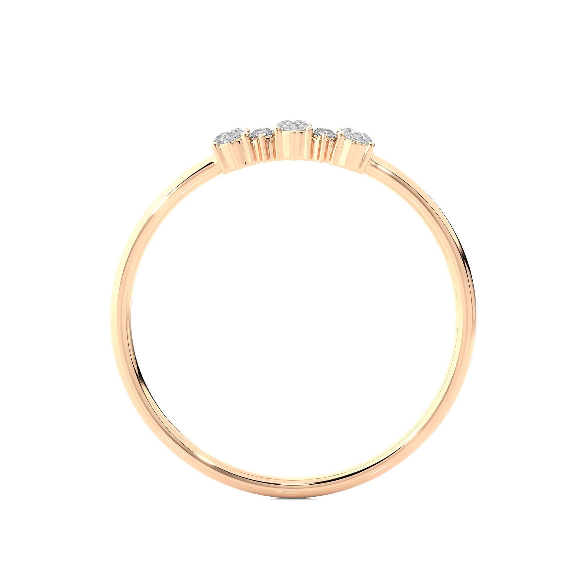 Light Minimalist Diamond Ring 3D print model_13