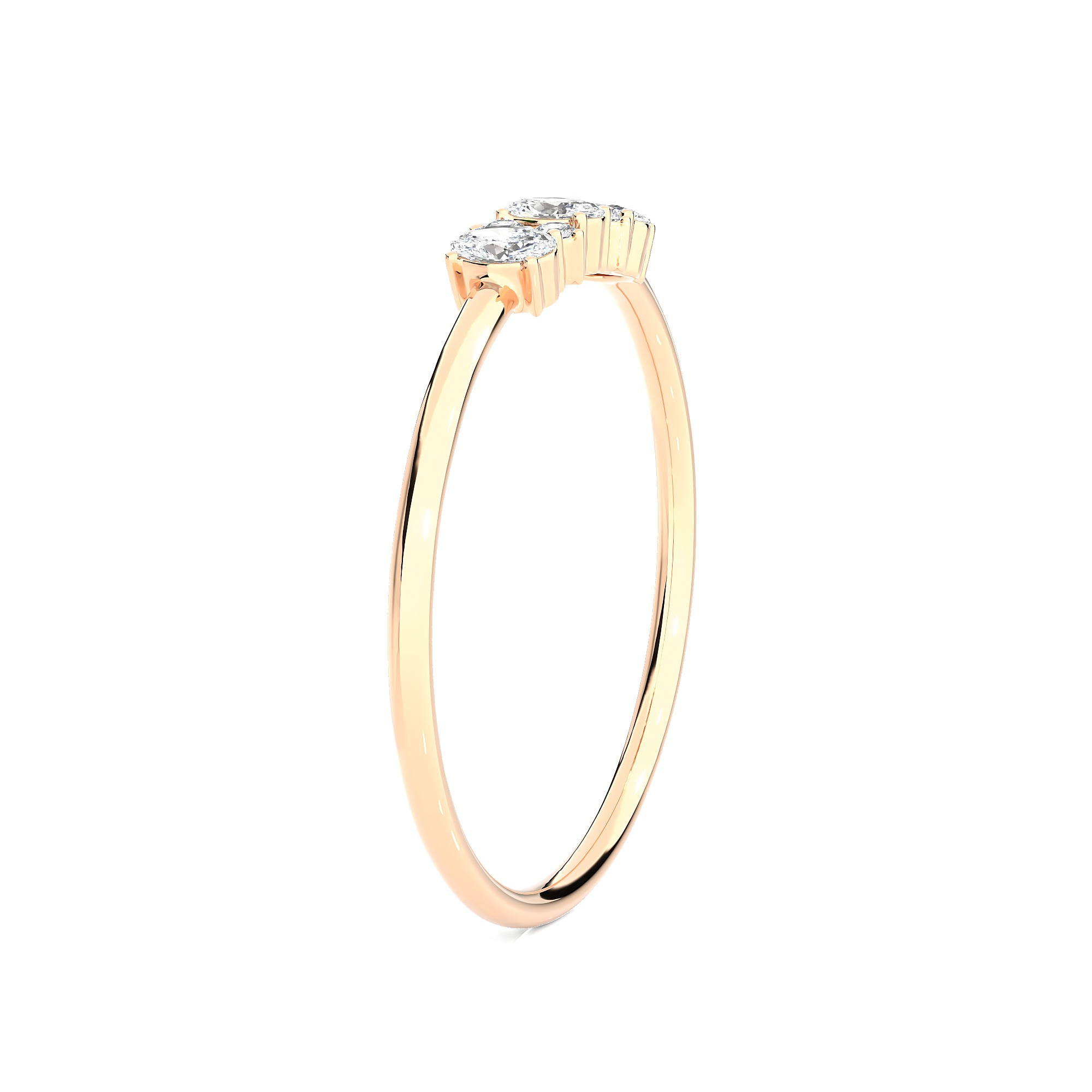 Light Minimalist Diamond Ring 3D print model_10