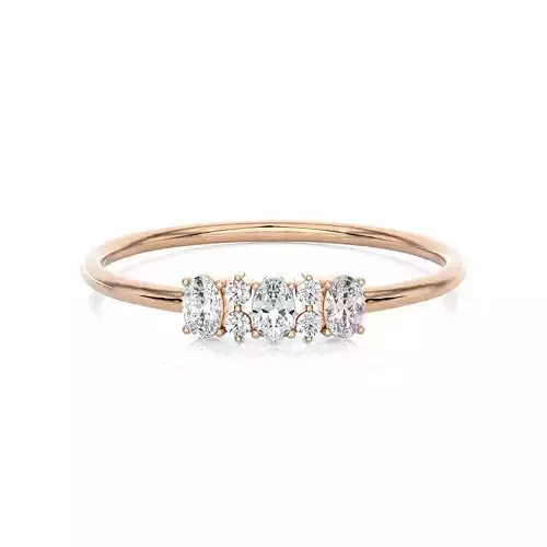 Light Minimalist Diamond Ring