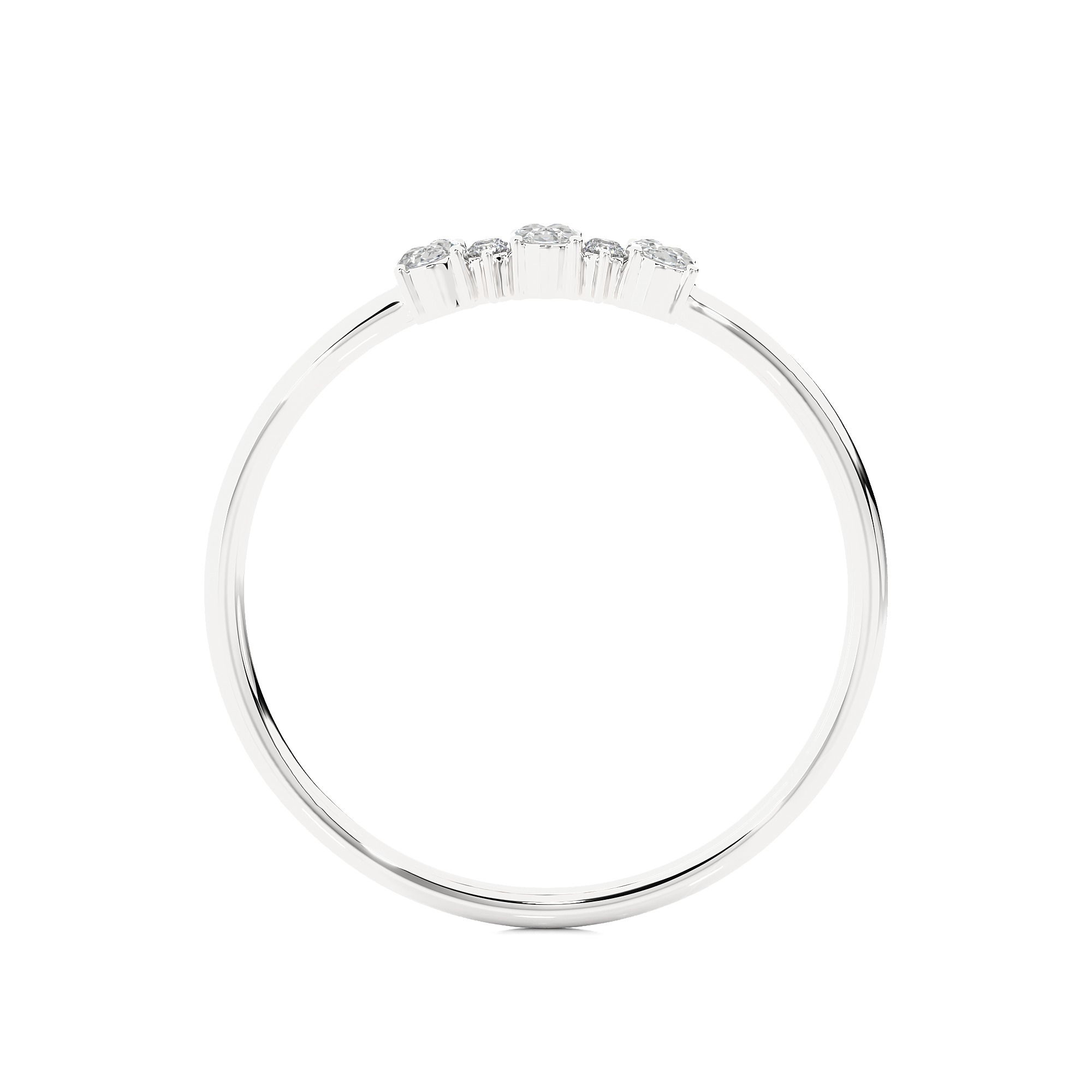 Light Minimalist Diamond Ring 3D print model_14