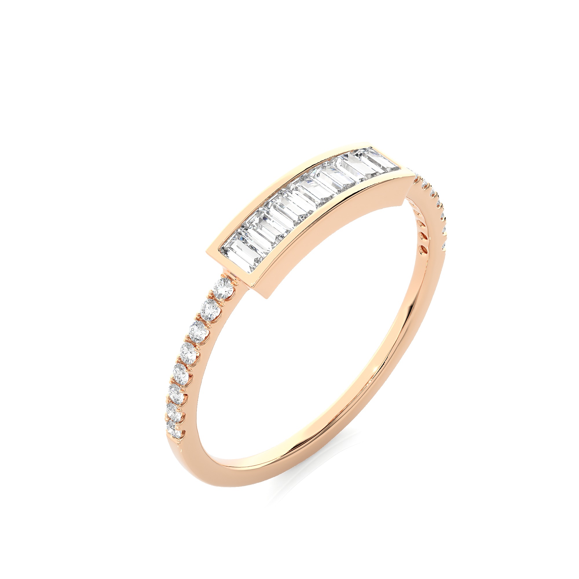 Light Minimalist Diamond Ring 3D print model_5