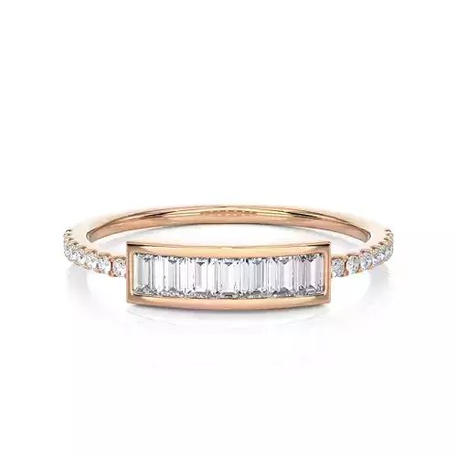 Light Minimalist Diamond Ring