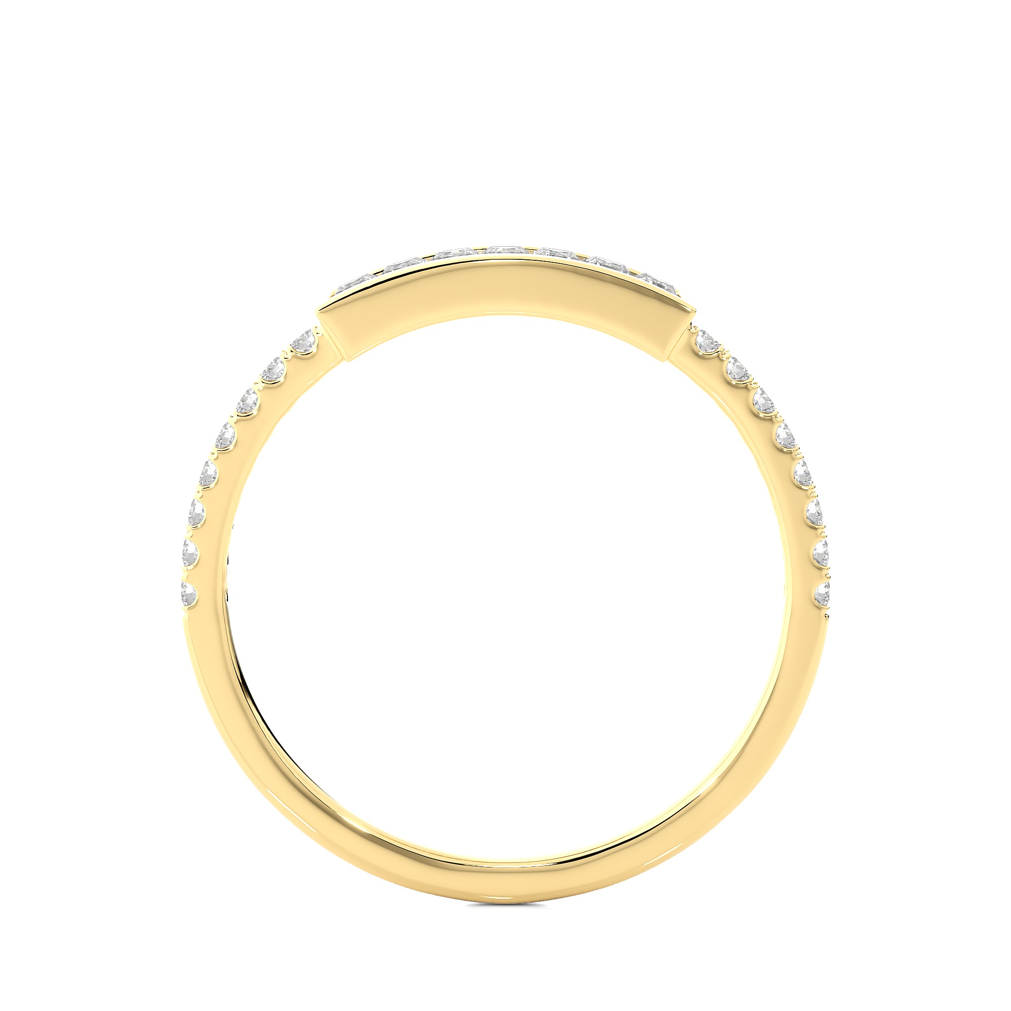 Light Minimalist Diamond Ring 3D print model_11